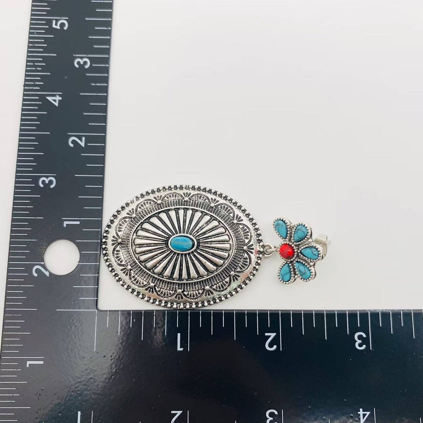 Western Vintage Turquoise Earrings