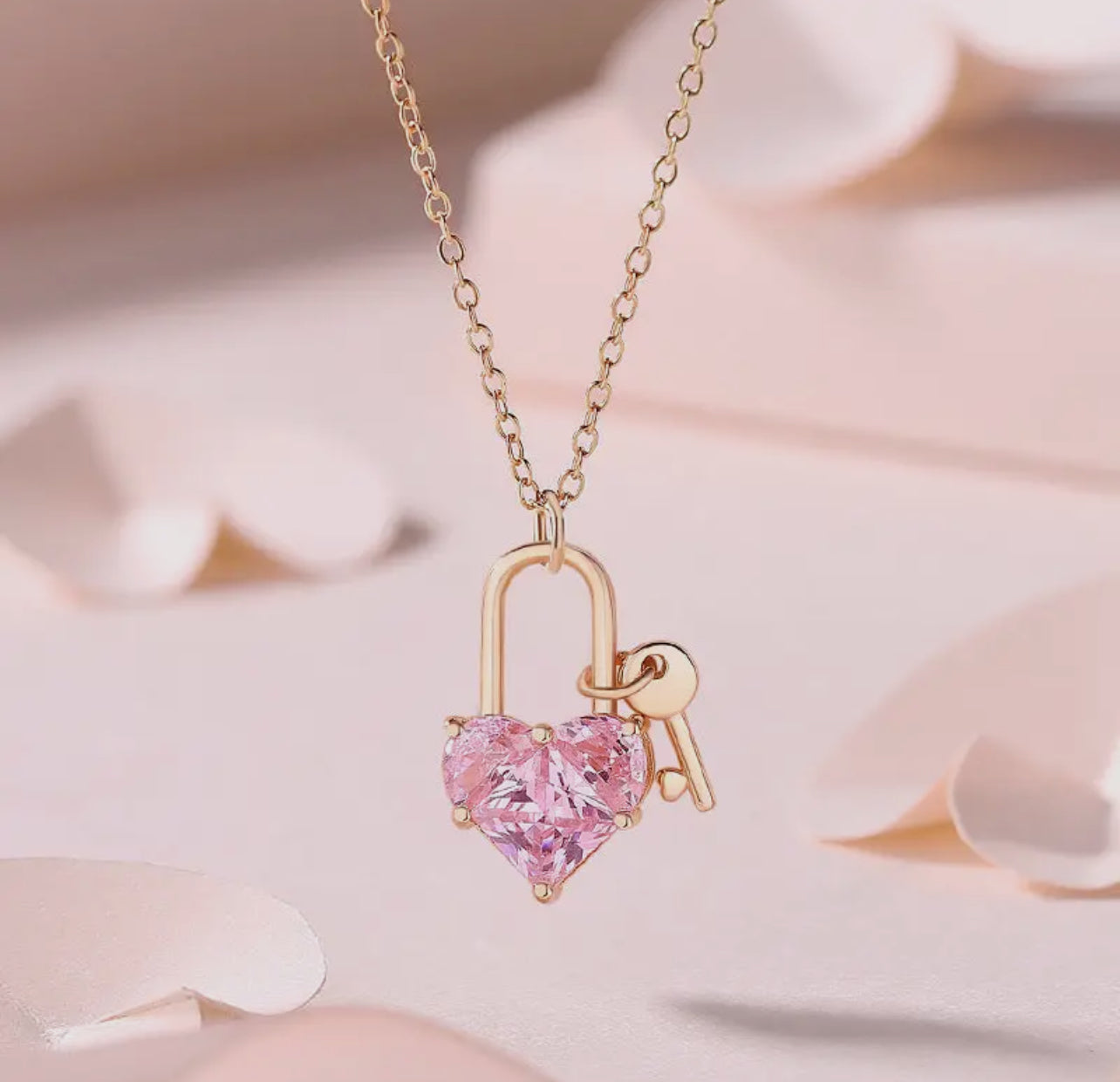 Heart and Lock necklace
