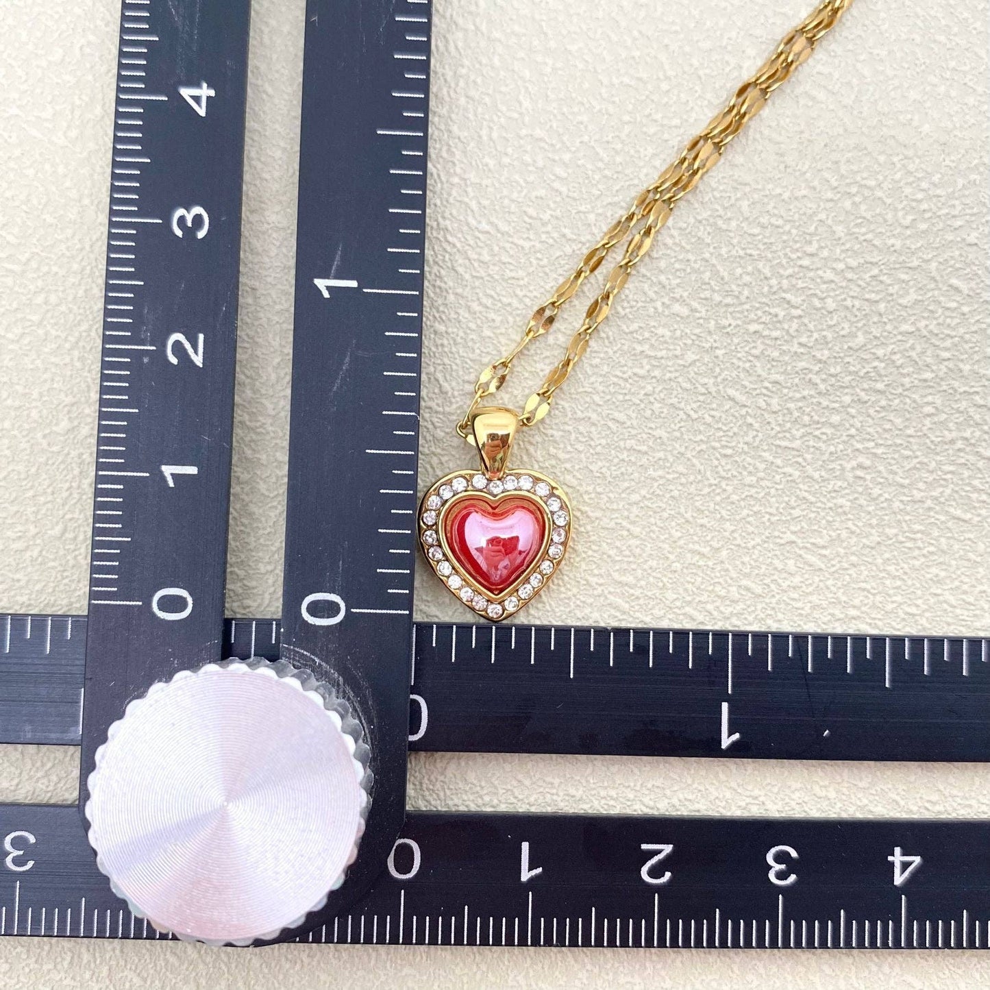Pink Heart Necklace