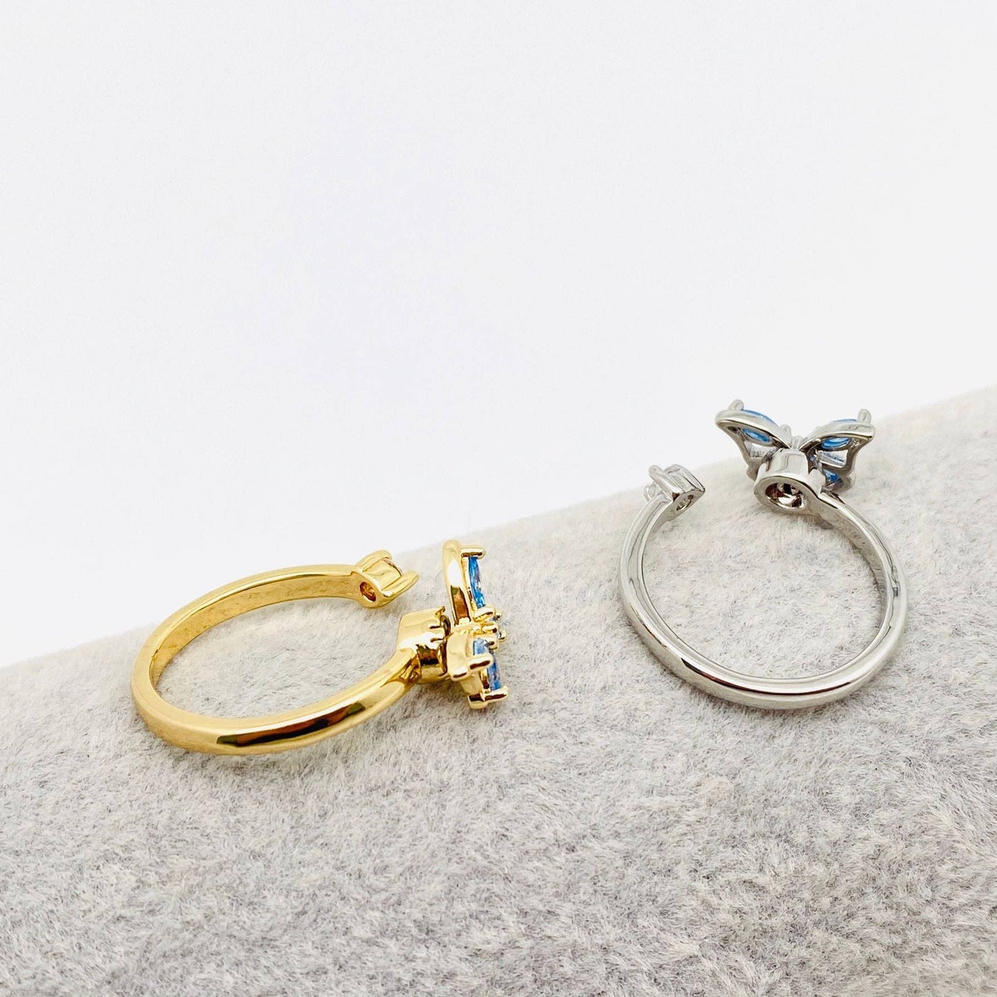 Rotatable Butterfly Adjustable Ring