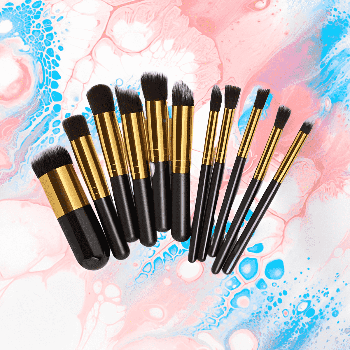 11pcs Black Makeup Brushes