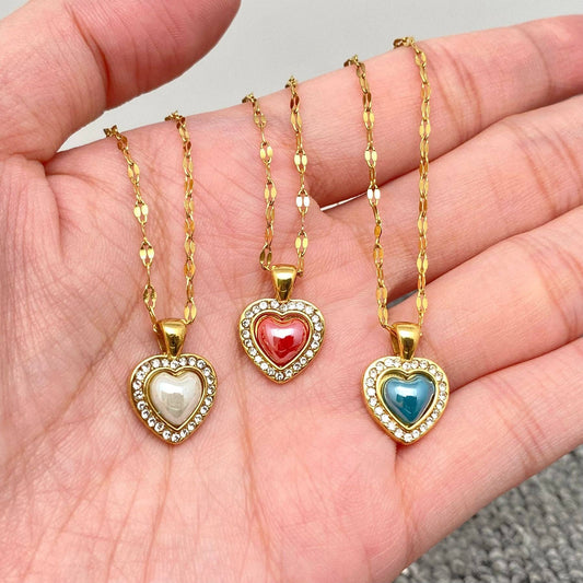 Pink Heart Necklace