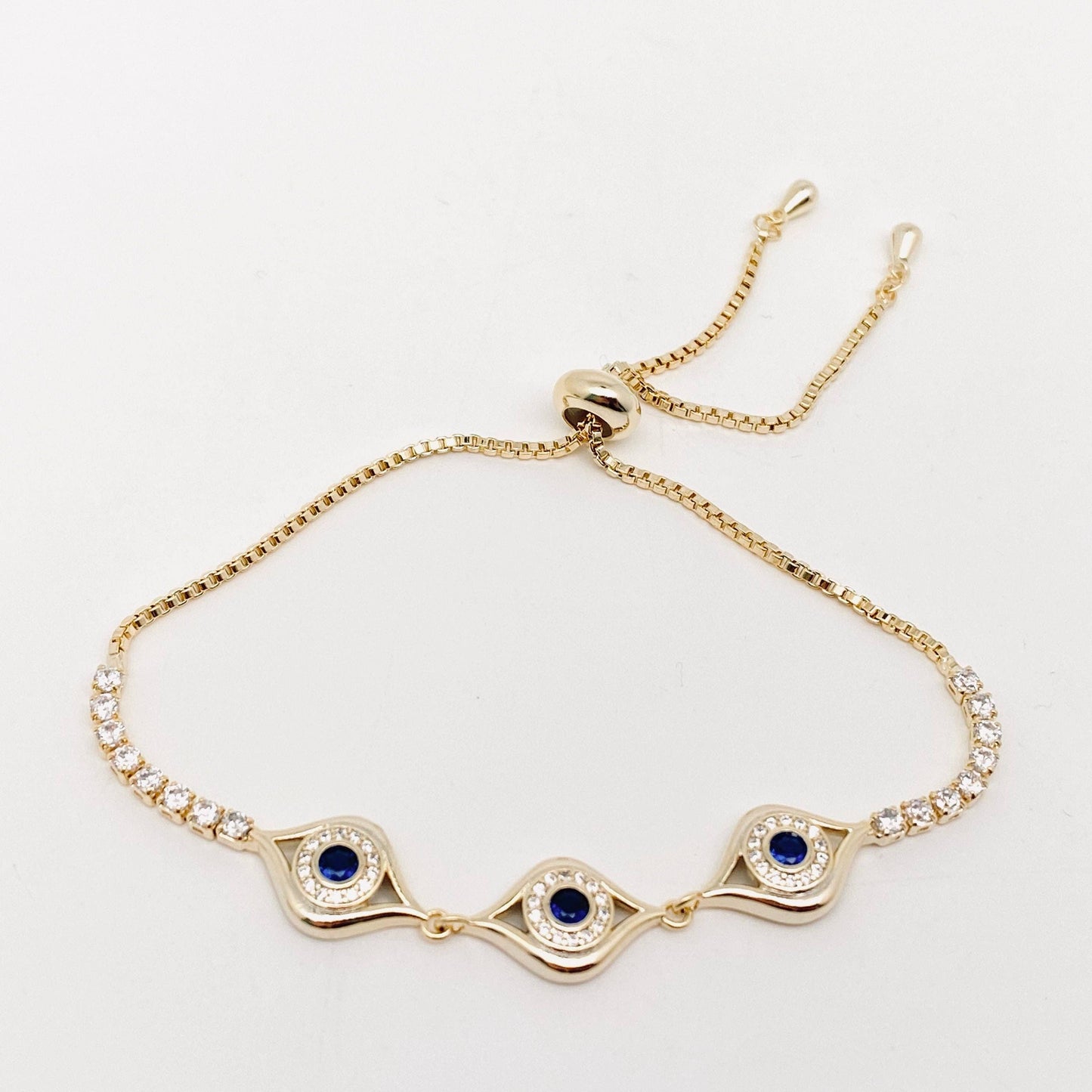 Gold-plated Devil's Eye Bracelet