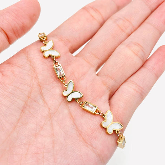 Butterfly Gold Plated Bracelet
