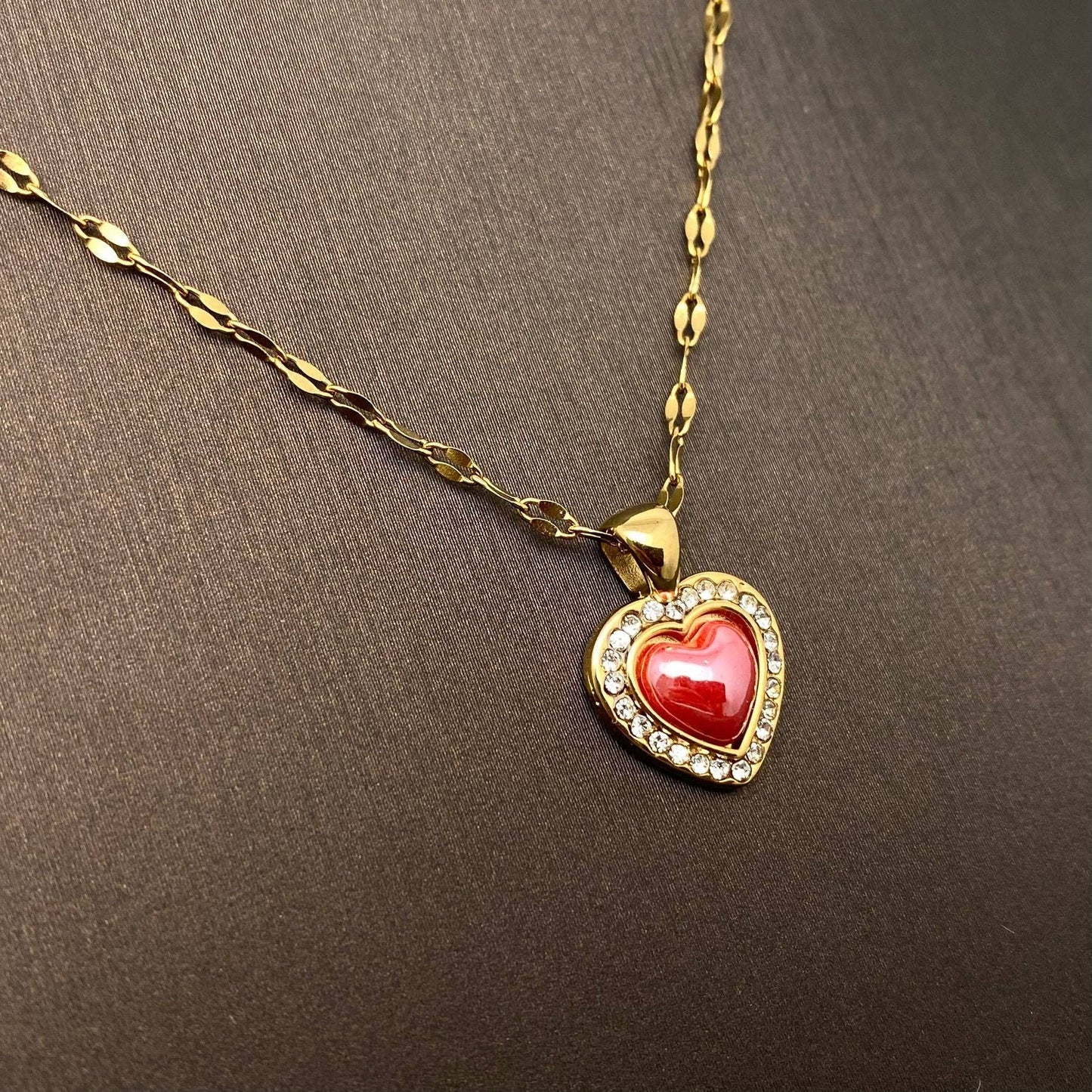 Pink Heart Necklace