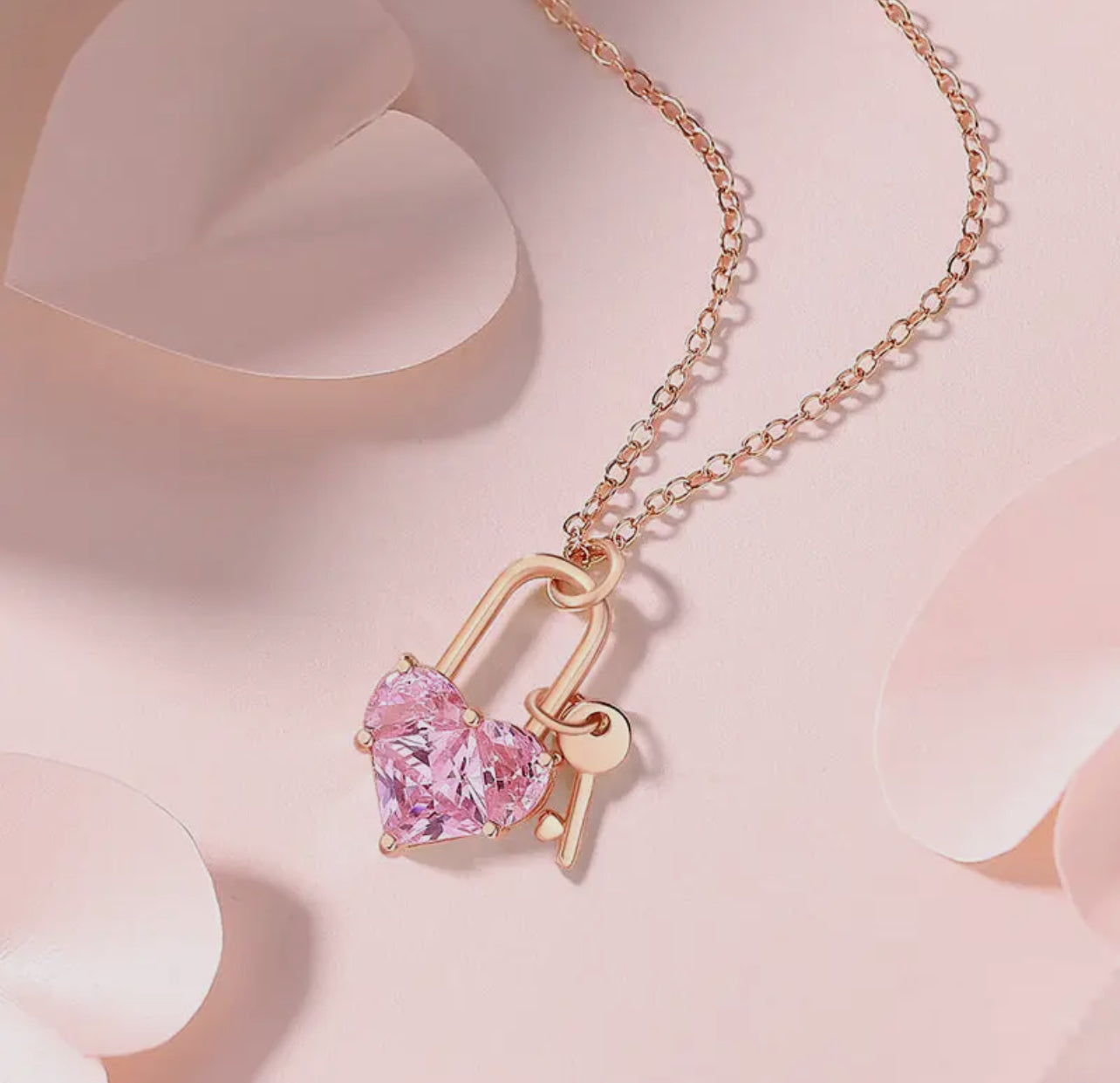 Heart and Lock necklace