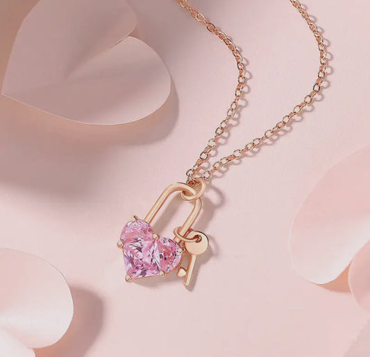 Heart and Lock necklace