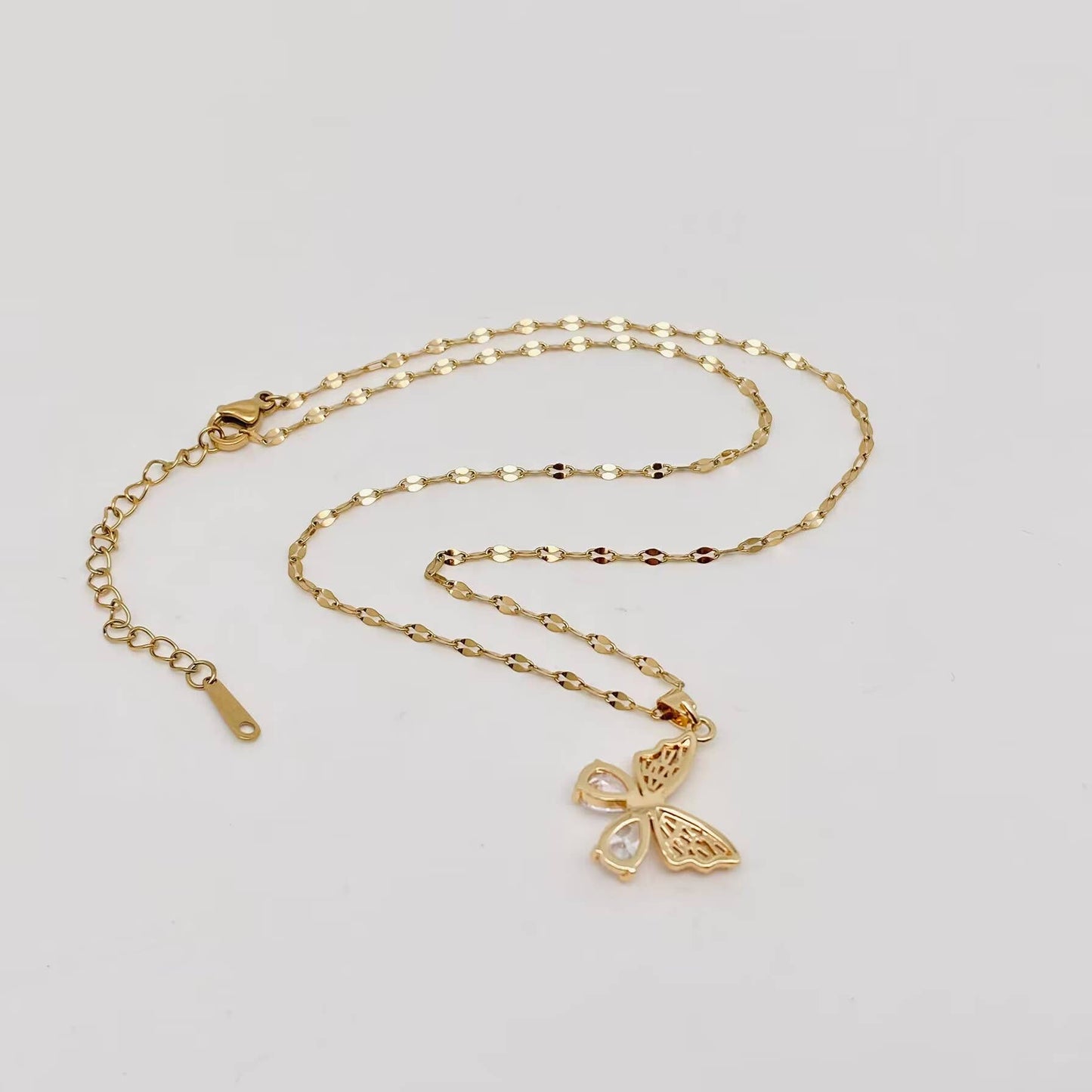 18K Gold-plated Butterfly Necklace